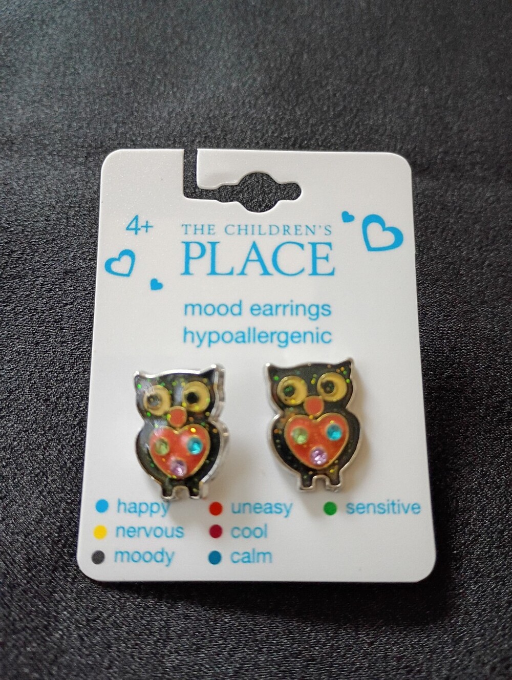owl earrings studs mood color changing barn animal statement fashion jewelry new